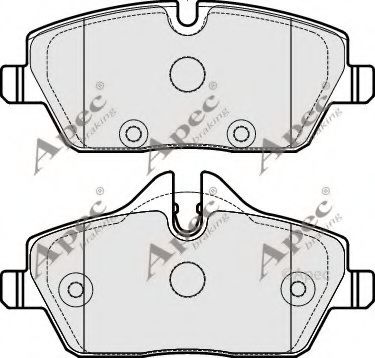 APEC braking PAD1758 Тормозные колодки для MINI