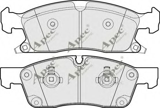 APEC braking PAD1770 Тормозные колодки APEC BRAKING для JEEP