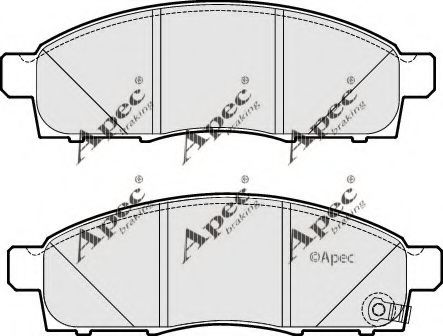 APEC braking PAD1780 Тормозные колодки для NISSAN EVALIA