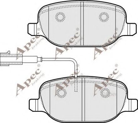 APEC braking PAD1791 Тормозные колодки для ALFA ROMEO GIULIETTA