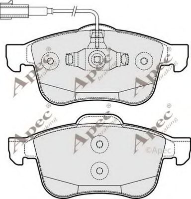 APEC braking PAD1794 Тормозные колодки для ALFA ROMEO