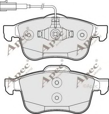 APEC braking PAD1794 Тормозные колодки для ALFA ROMEO GIULIETTA