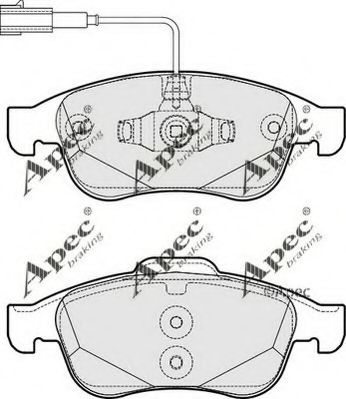 APEC braking PAD1795 Тормозные колодки для ALFA ROMEO