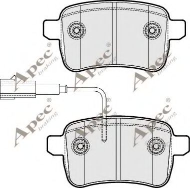 APEC braking PAD1798 Тормозные колодки для ALFA ROMEO