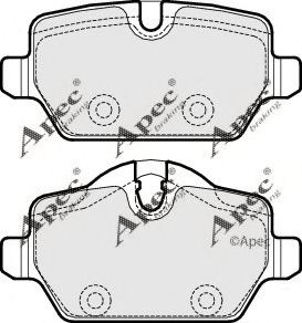 APEC braking PAD1817 Тормозные колодки для MINI