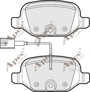 APEC braking PAD1819 Тормозные колодки для ABARTH