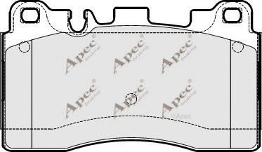 APEC braking PAD1837 Тормозные колодки для MERCEDES-BENZ SLS AMG