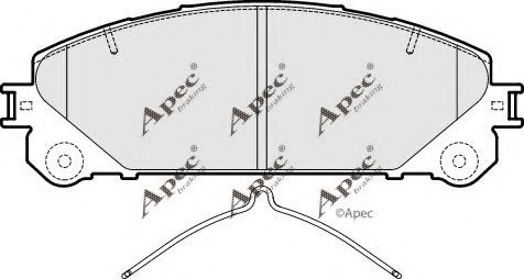 APEC braking PAD1853 Тормозные колодки APEC BRAKING для LEXUS