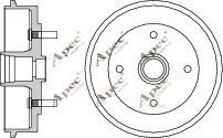 APEC braking DRM9122 Тормозной барабан для ROVER