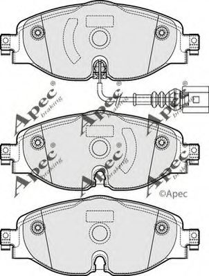 APEC braking PAD1902 Тормозные колодки APEC BRAKING для SEAT