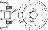 APEC braking DRM9123 Тормозной барабан для FORD ESCORT 6 кабрио (ALL)