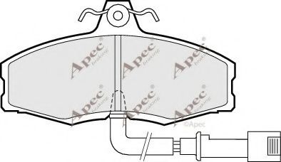 APEC braking PAD386 Тормозные колодки для SKODA FAVORIT
