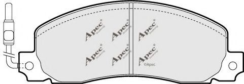 APEC braking PAD489 Тормозные колодки для OPEL ARENA