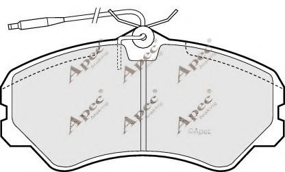 APEC braking PAD636 Тормозные колодки для CITROËN C25