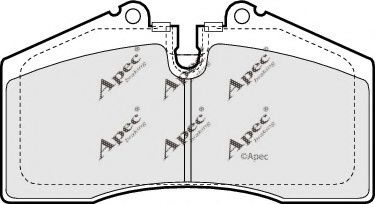 APEC braking PAD642 Тормозные колодки APEC BRAKING для PORSCHE