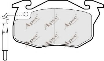 APEC braking PAD712 Тормозные колодки APEC BRAKING для CITROËN ZX