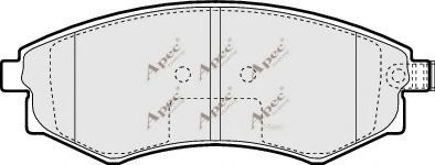 APEC braking PAD991 Тормозные колодки для HYUNDAI SONATA