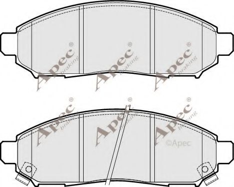 APEC braking PAD1867 Тормозные колодки APEC BRAKING для NISSAN