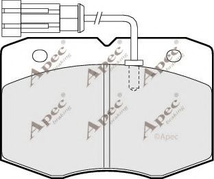 APEC braking PAD1057 Тормозные колодки для IVECO