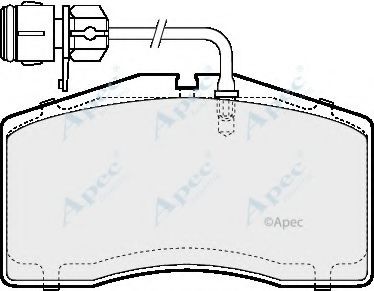 APEC braking PAD1365 Тормозные колодки APEC BRAKING для VOLKSWAGEN