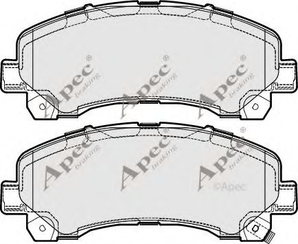 APEC braking PAD1736 Тормозные колодки для ISUZU