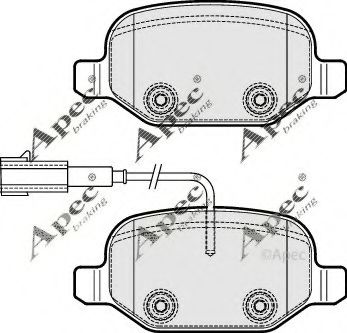 APEC braking PAD1831 Тормозные колодки для ALFA ROMEO