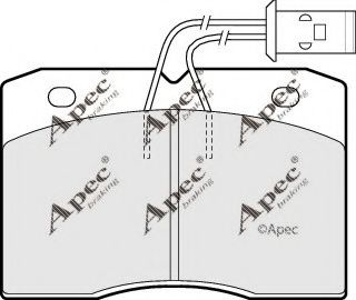 APEC braking PAD519 Тормозные колодки для IVECO
