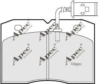 APEC braking PAD740 Тормозные колодки APEC BRAKING для IVECO
