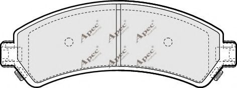 APEC braking PAD1176 Тормозные колодки для CHEVROLET GRAND BLAZER