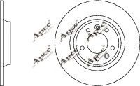 APEC braking DSK2227 Тормозные диски для PEUGEOT RCZ