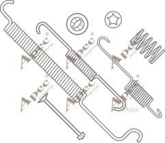 APEC braking KIT789 Комплектующие, тормозная колодка 