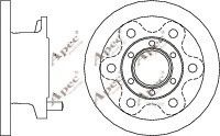 APEC braking DSK2575 Тормозные диски для IVECO