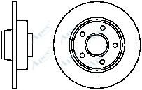 APEC braking DSK2325 Тормозные диски APEC BRAKING для RENAULT