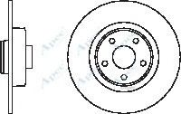 APEC braking DSK2326 Тормозные диски для RENAULT VEL SATIS