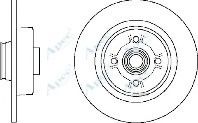 APEC braking DSK2398 Тормозные диски APEC BRAKING для RENAULT