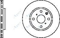 APEC braking DSK2411 Тормозные диски для PEUGEOT 107