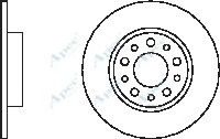 APEC braking DSK2430 Тормозные диски для ALFA ROMEO