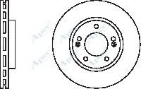 APEC braking DSK2438 Тормозные диски для HYUNDAI I45