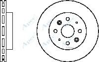 APEC braking DSK2440 Тормозные диски APEC BRAKING для KIA