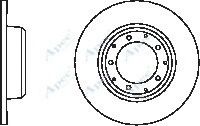 APEC braking DSK2452 Тормозные диски для LAND ROVER