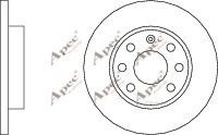 APEC braking DSK117 Тормозные диски APEC BRAKING для OPEL