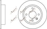 APEC braking DSK174 Тормозные диски для VOLVO 440