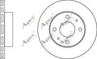 APEC braking DSK2055 Тормозные диски для SUZUKI WAGON R+ (EM)