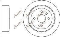 APEC braking DSK2067 Тормозные диски для DAEWOO