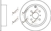 APEC braking DSK2183 Тормозные диски для TOYOTA YARIS VERSO