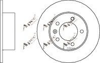 APEC braking DSK2839 Тормозные диски для NISSAN NV400