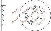 APEC braking DSK545 Тормозные диски для MERCEDES-BENZ 190