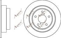 APEC braking DSK550 Тормозные диски для SUBARU