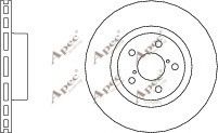 APEC braking DSK683 Тормозные диски для SUBARU