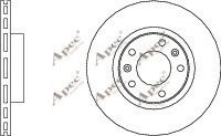 APEC braking DSK728 Тормозные диски для CITROËN XM